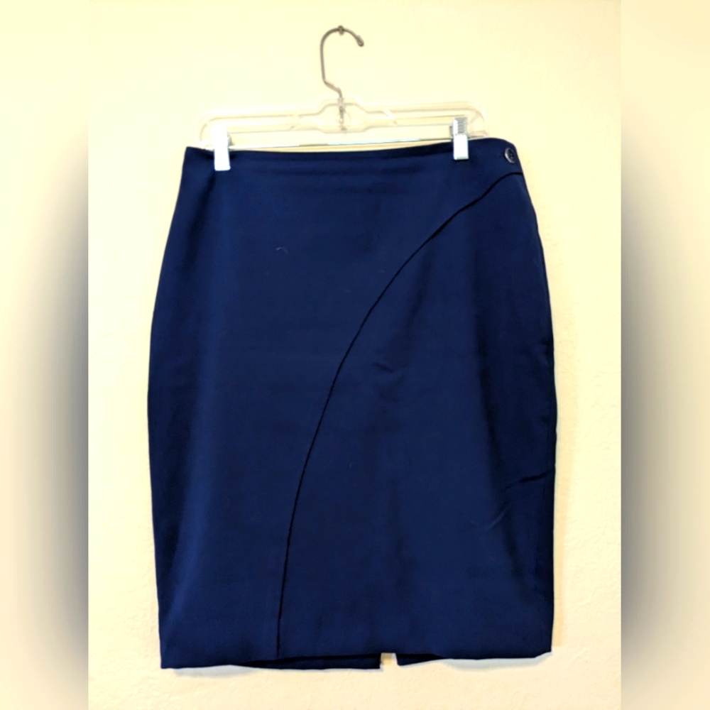 The Limited cobalt pencil skirt, size 12 petite